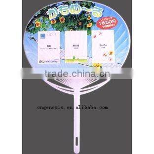 Printing pp hand fan promotion custom cheap advertising fan mini plastic hand fan