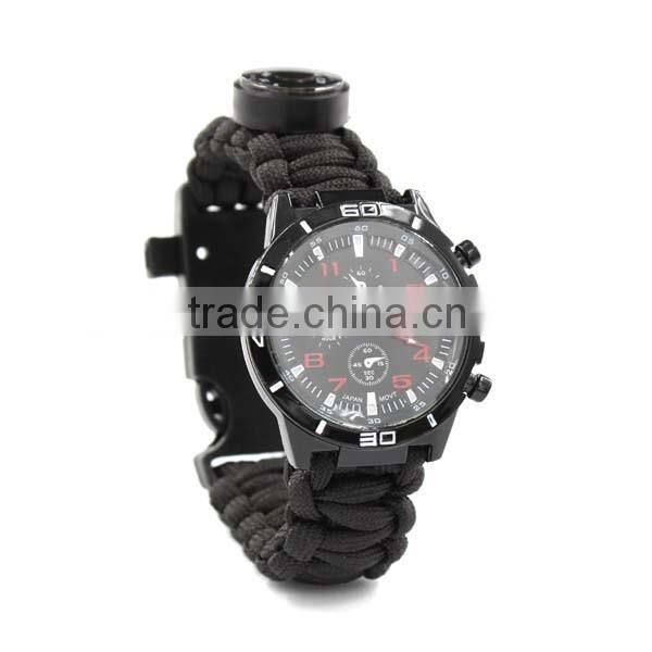 paracord watch, paracord survival watch