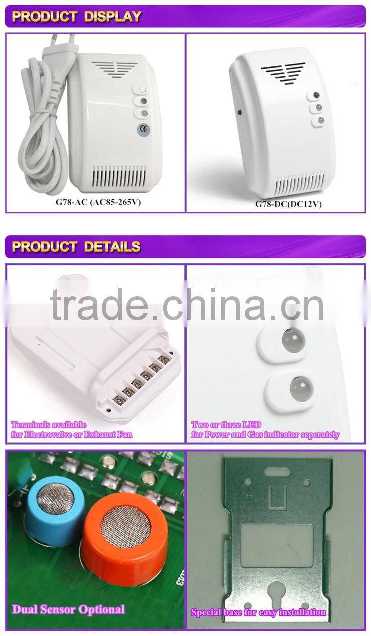 multi gas detector for home security system