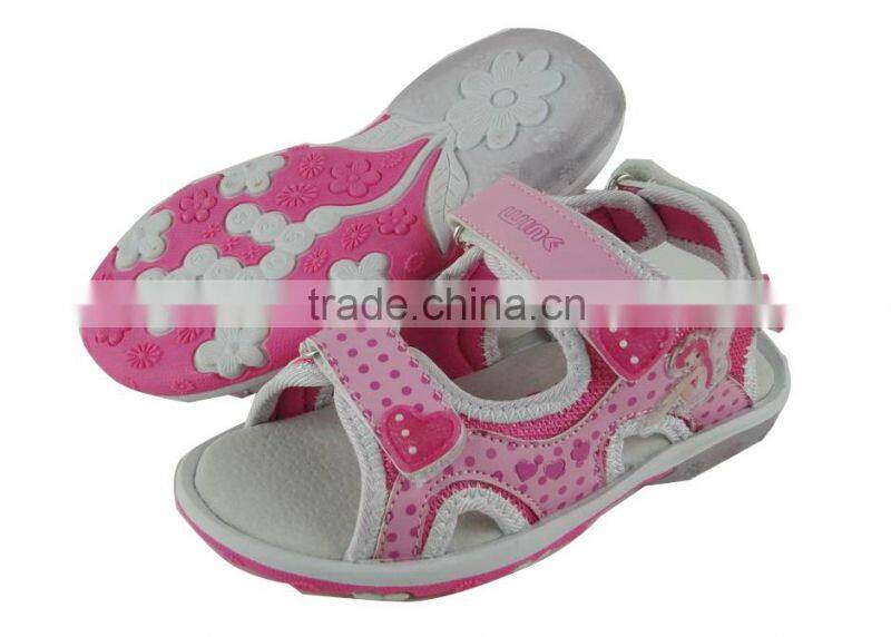 2015 sports girls jelly sandals with the fairy picture