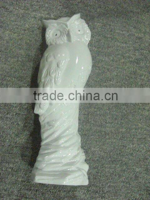 white porcelain wall hanging owl
