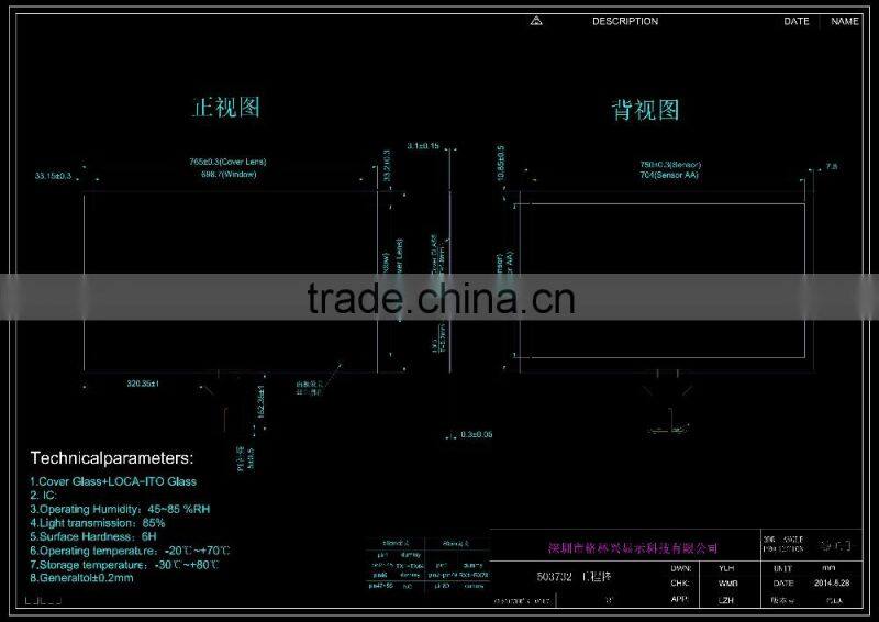 Multi touch 32 inch capacitive touch screen,industry-grade capacitive touch for open frame monitor