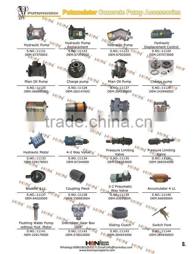 OEM: 242946003 charge pump for putzmeister concrete pump spare parts