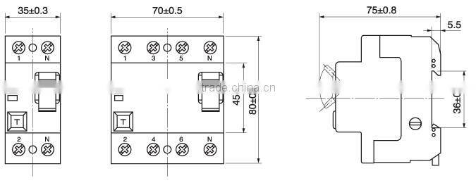 BDL13-100 YUEQING rccb circuit breaker POPULAR SALE