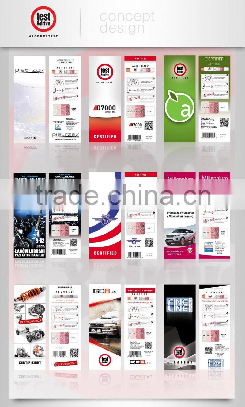 Approved Alkotest breathalyzer disposable, single use