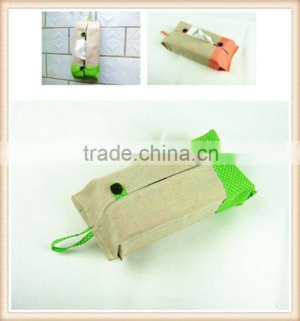 Creative home fabric cotton and linen tissue box