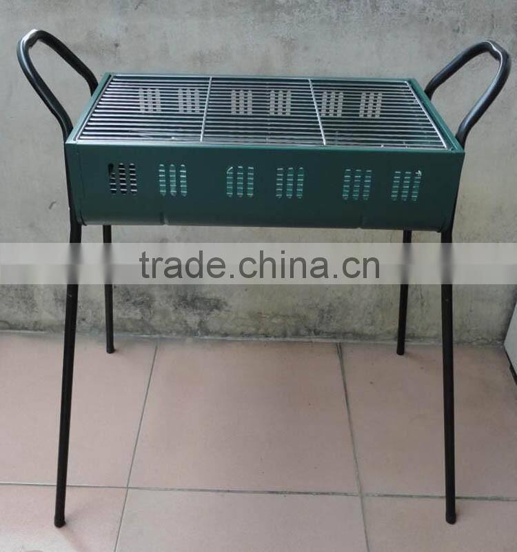 Steel Metal Type simple rectangle bbq grill