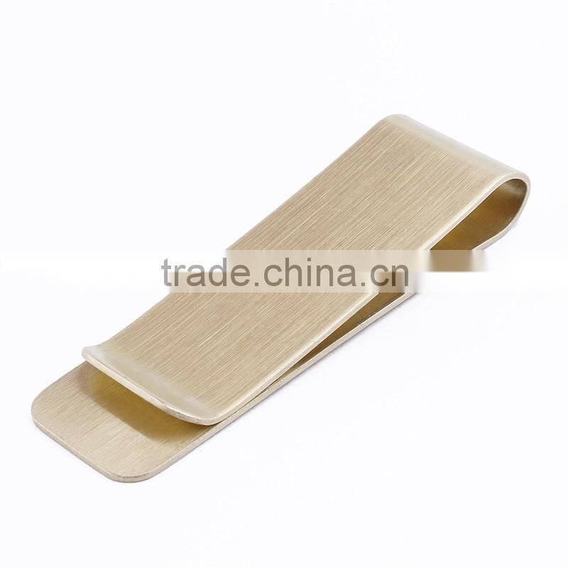 Direct sale online blank gold mental money clip for men
