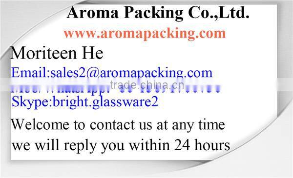 luxury custom design cardboard flat candle packing box for glass jars