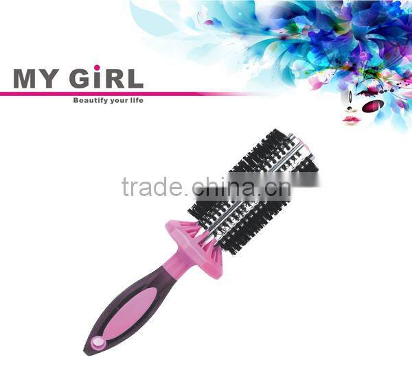 MY GIRL Top Quality Soft Bristle Easy-Grip Handle Round Tangled Magic Hairbrush
