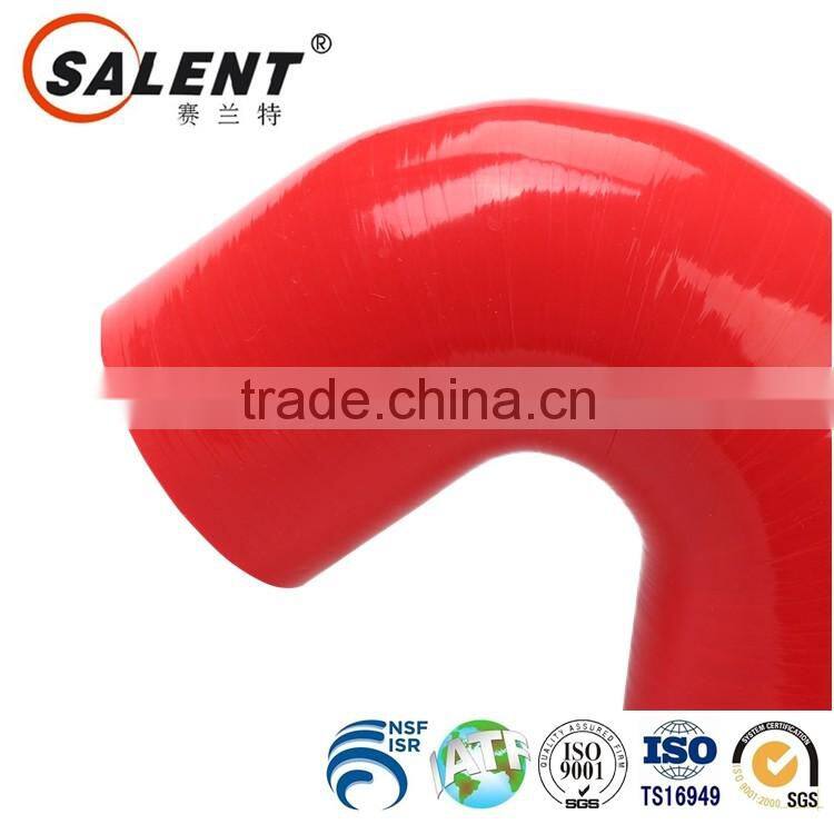 standard 54mm reinforced Red 135 degree flexible auto silicone elbow hose