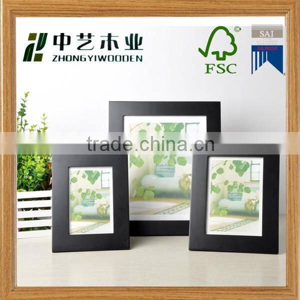 china factory BSCI christmas gift wooden photo pictures frame for students