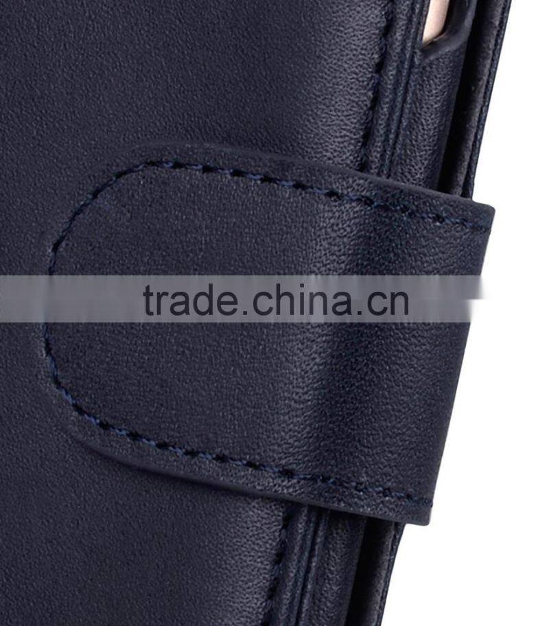 Removable Blue Wallet Premium Leather Case for Apple iPhone 7 (4.7")