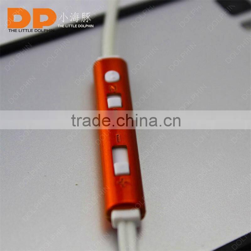 new premium fluorescence glow earbuds metal glowing headphones for mp3 player