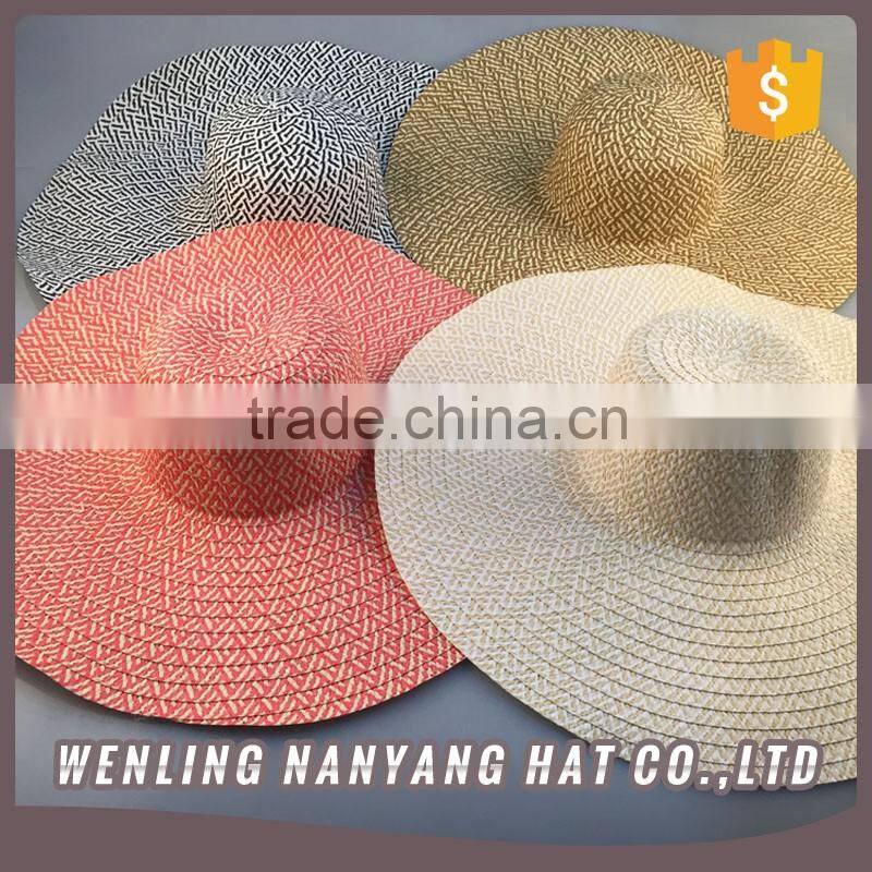 Women Top Hat Visor Straw Hats New Fashion Paper Braid Sombrero Large Brim Summer Hat