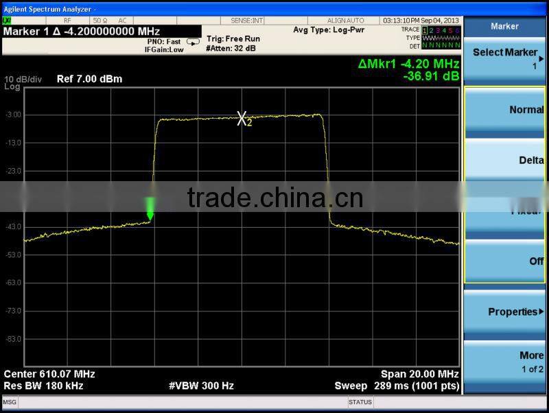 ASI in DVB-T2 Rf out digital DVB-T2 modulator