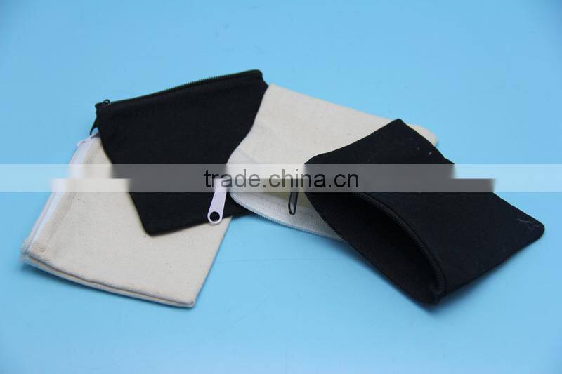 Small Decorated Canvas Zipper Bag