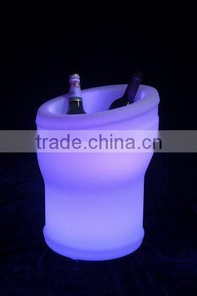 Double wall stainless steel ice cube bucket replacement is Led Ice Bucket Cooler