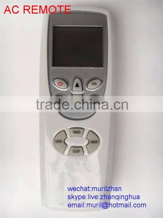 ZF White 12 Keys Air conditioner remote control with Big LCD display