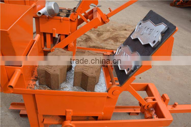 QMR2-40 hand operated clay interlocking paver brick machine