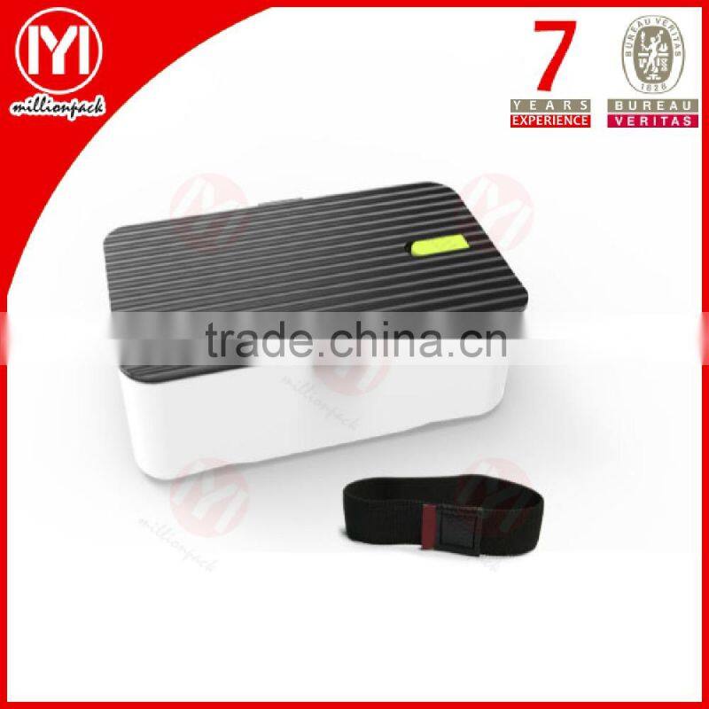 High quality brief Plastic PP/Silicone Lunch/bento Box with lid