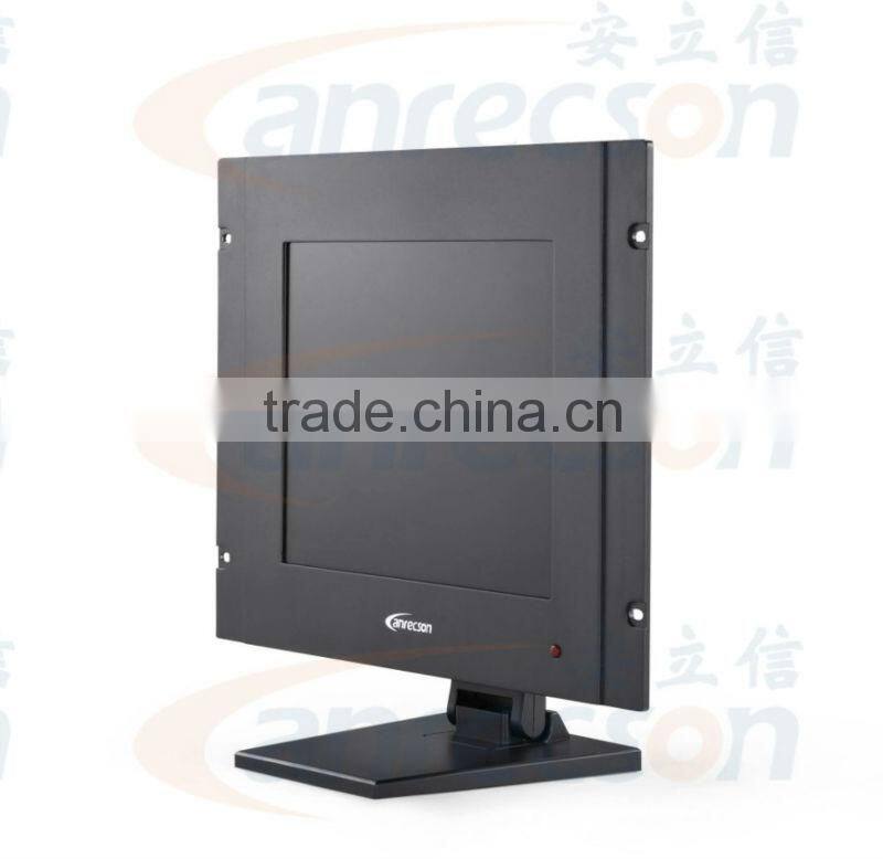 8" rack mount industrial lcd display with Aluminum bezel with IP 65