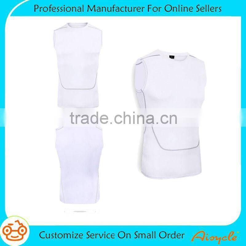 Wholesale high quality compression gym tank top for men