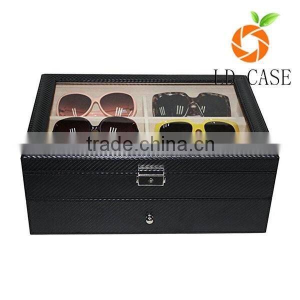 good factory quality Custom packaging luxury PU leather gift glass box