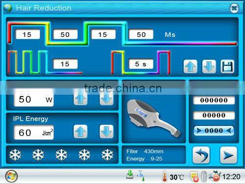electric face lift beauty equipment ipl hair removal