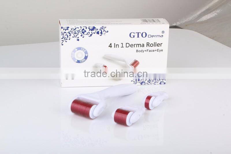 Mesotherapy 300/720/1200 needle GTO 4 in 1derma roller 0.5mm with Medical CE