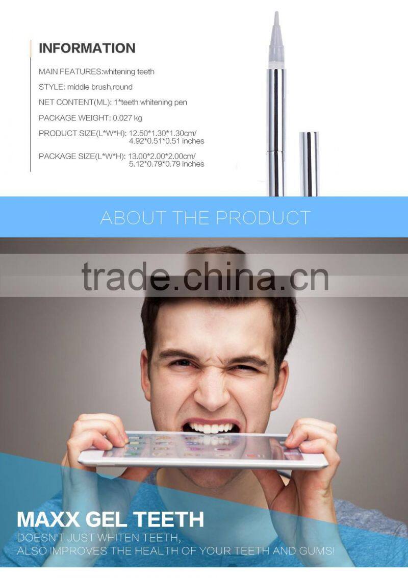 2ml 6%HP teeth whitening pen with packaging box