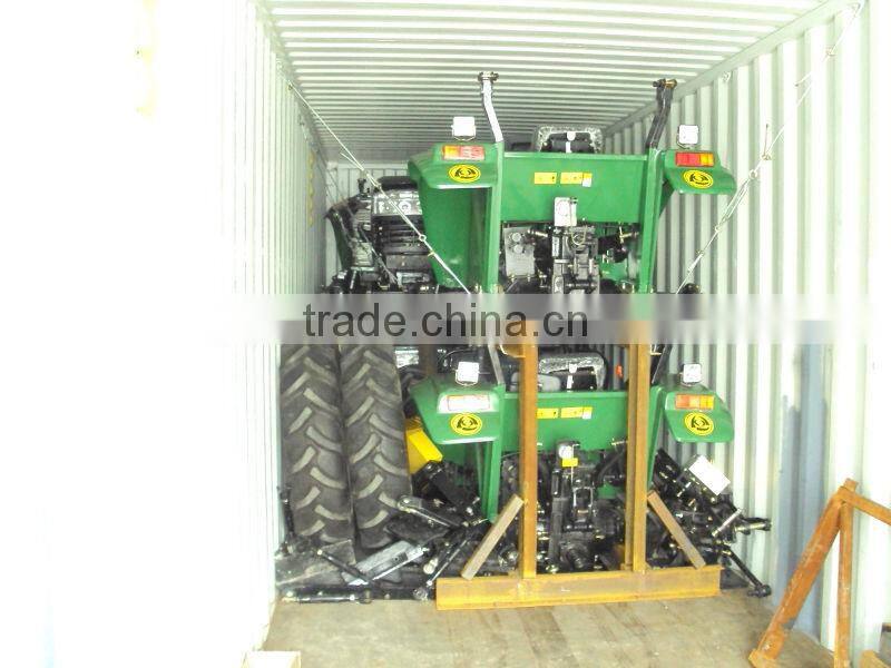 New Condition 85hp 4WD tractor with Front End Loader and Back Hoe