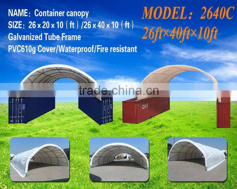 Outdoor storage 20 40FT container tent