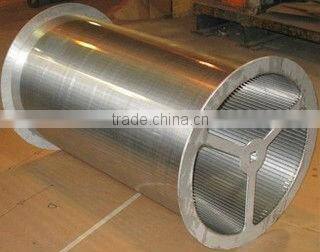 Wedge wire welded sand control screen cylinder