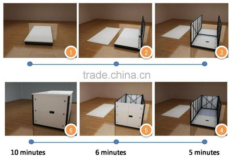Collapsible container storage shed