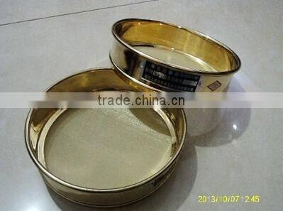 Brass Copper Bronze Sifter Copper Sieve Woven Mesh Strainer