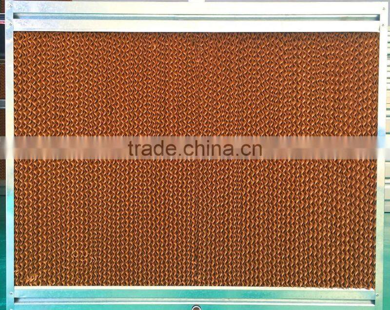 5090/7090 brown/green/black coated-single side evaporative cooling pad for greenhouse farming equipment