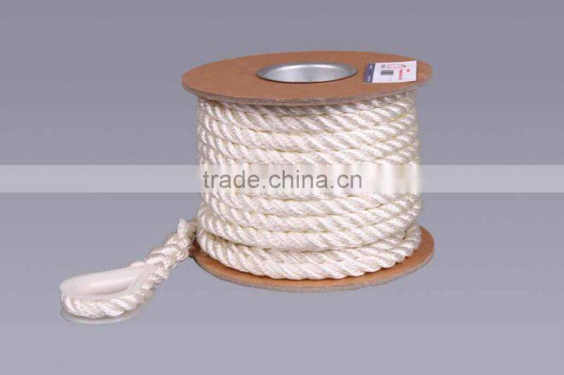 High quality pp braided rope type mooring rope anchor line rope