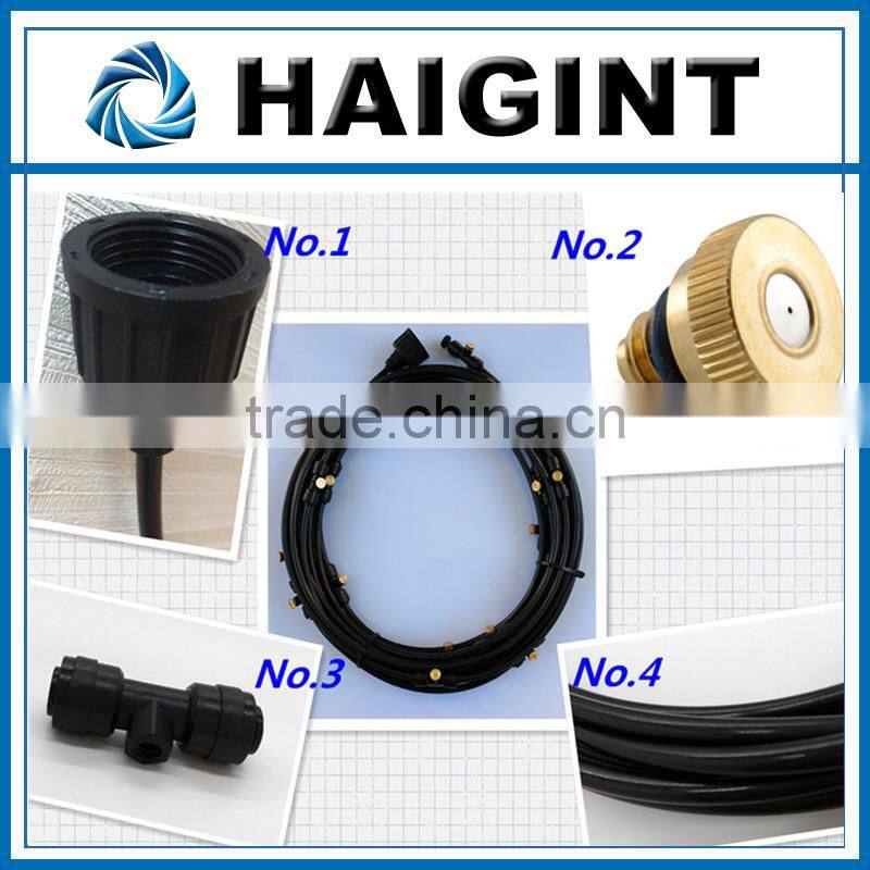 E0547 DIY hand operating outdoor cooling high pressure misting system for cooling