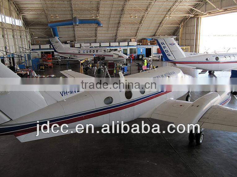 steel structure hangar for small aircraft