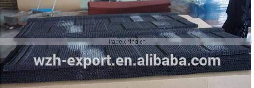 Stone Coated Roof Sheet, purple/wine red/green/black roof tile for prefab houses, villas