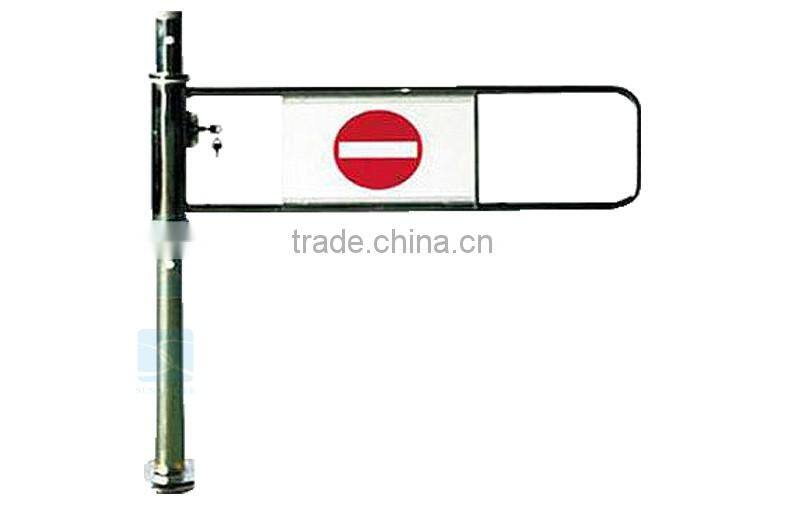 stainless single arm swing gate for supermarket and bus station