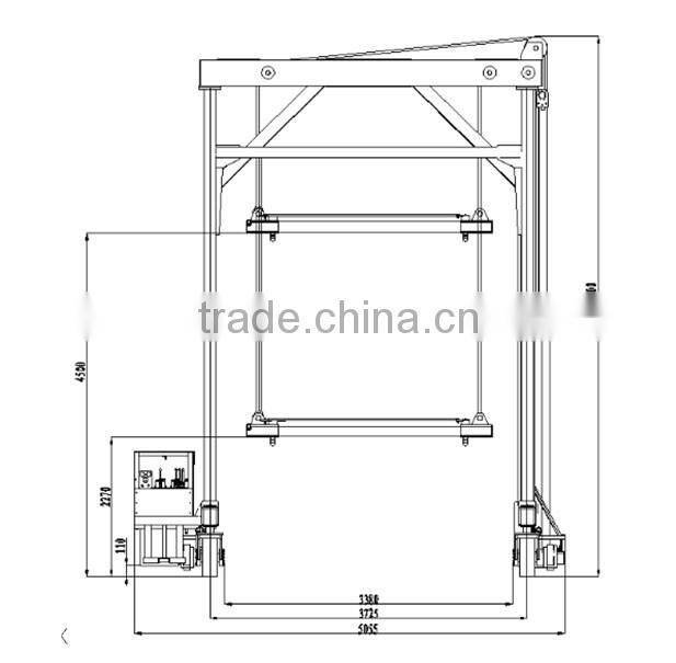 low lifting container crane used for low height environment