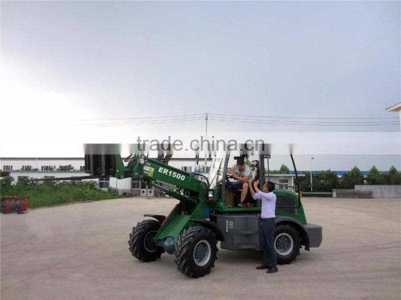 EVERUN telescopic arm mini wheel loader ER1500