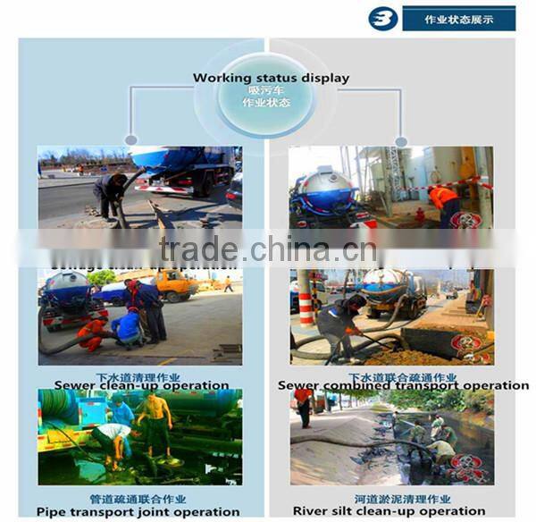 Good discount 11cbm vacuum sewage cleaning truck/sewer cleaning tanker truck