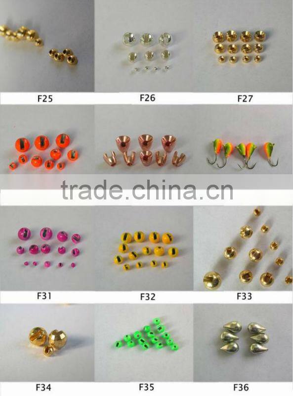 Metallic Blue Round Tungsten Fishing Beads