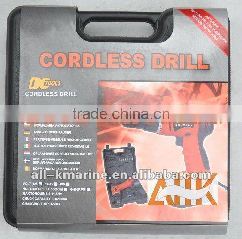 Cordless Drill Drivers c/w Battery Charger and Plastic Case