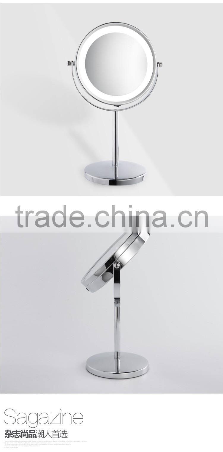 Double Sided Tabletop Magnification LED Makeup Mirror
