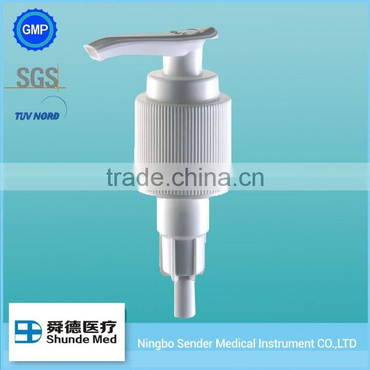 China wholesale China-made silver gold metal lotion pump 24/410 with clip
