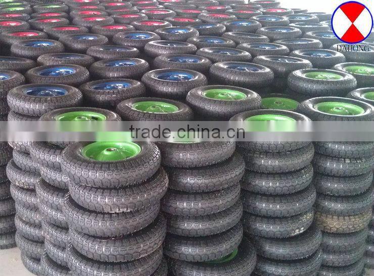 rubber wheel for wheelbarrow size 350-7 , rubber tire and wheel,wheelbarrow wheel